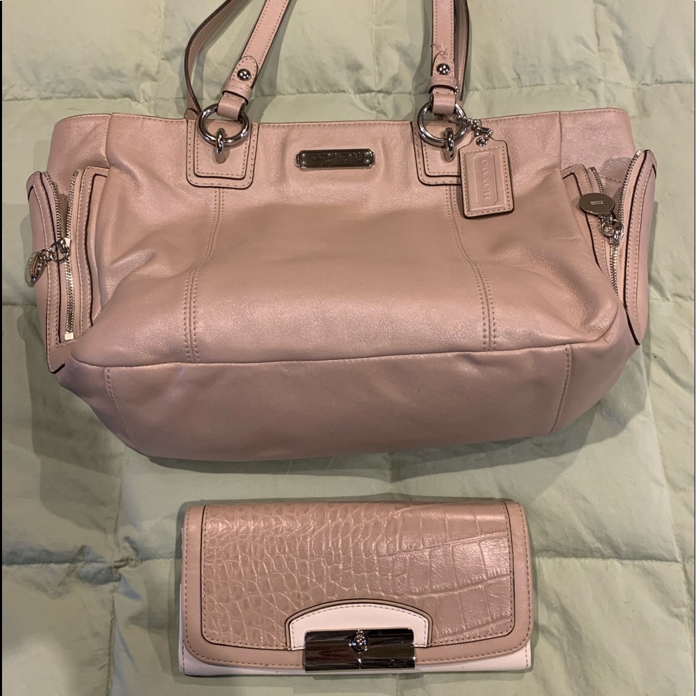 Coach Sand pearl Hangbag F12952 Combo